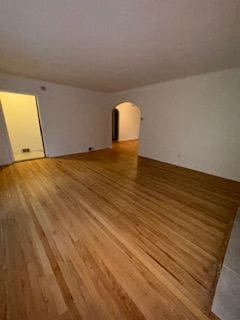 14257 Warwick St, Detroit, MI 48223 - spare room featuring arched walkways and wood finished floors