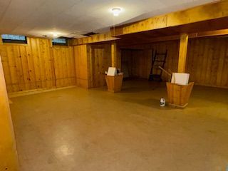 14257 Warwick St, Detroit, MI 48223 - finished below grade area featuring wooden walls