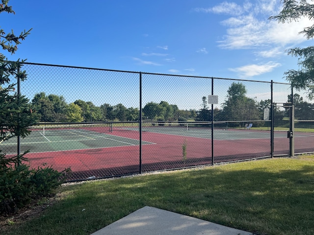 view of sport court