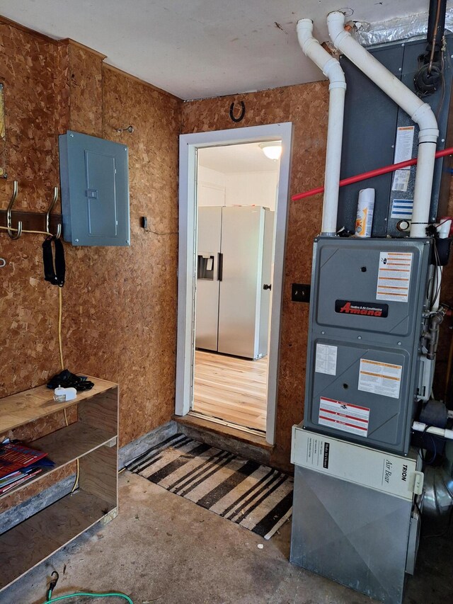 1722 N Benson Rd, Fountain, MI 49410 - utility room featuring electric panel