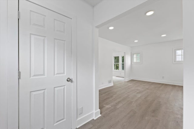 12048 Longview St, Detroit, MI 48213 - unfurnished room with baseboards, recessed lighting, and wood finished floors