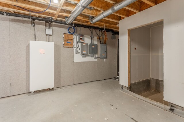 2251 Trillium Ln, Ann Arbor, MI 48104 - unfinished below grade area with electric panel