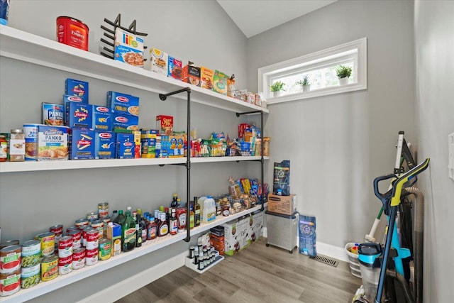 view of pantry