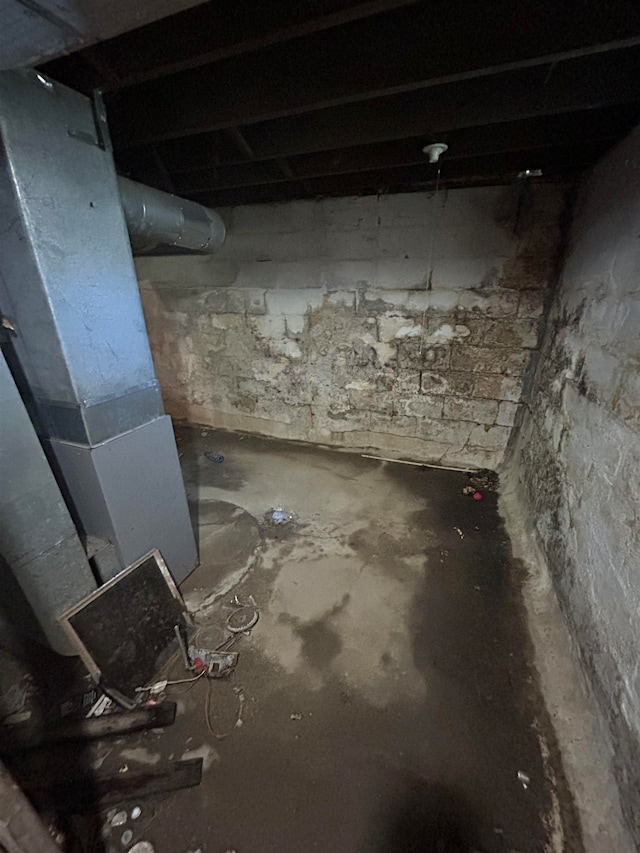 view of basement