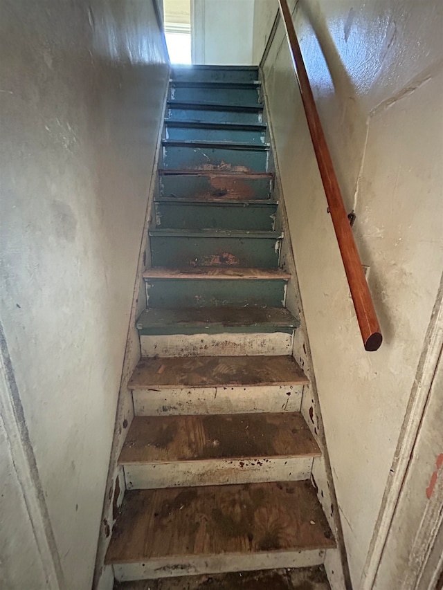 view of stairway