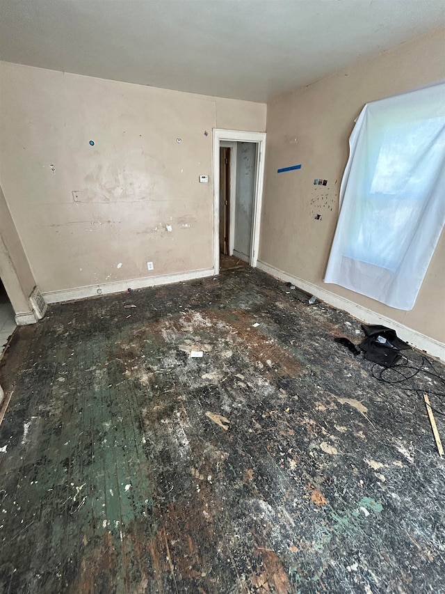 interior space with hardwood / wood-style flooring