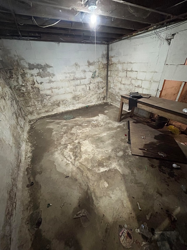 view of basement