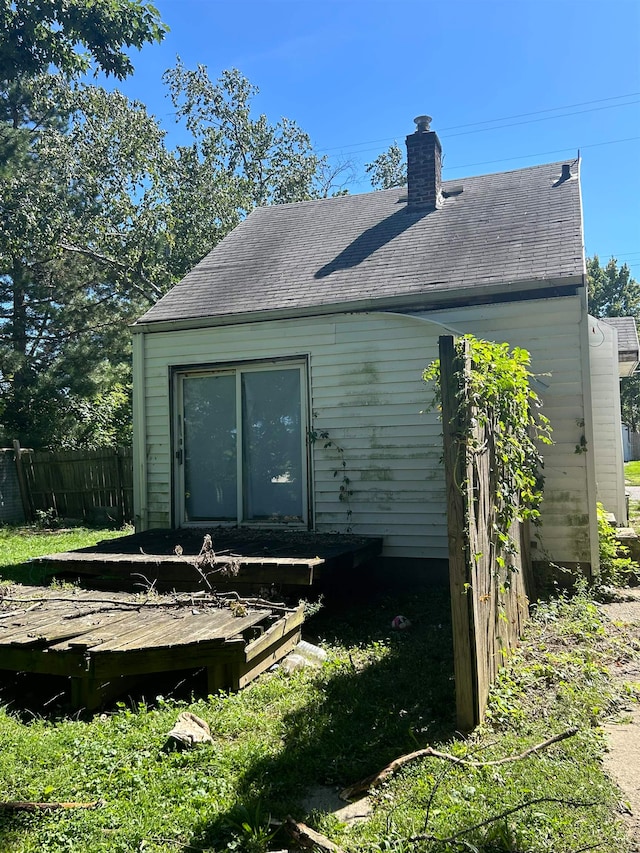 view of back of property