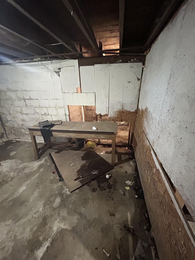 1028 Campbell St, Flint, MI 48507 - view of unfinished basement