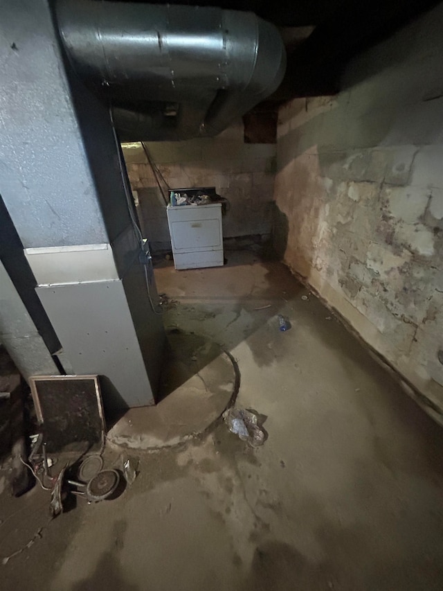view of basement