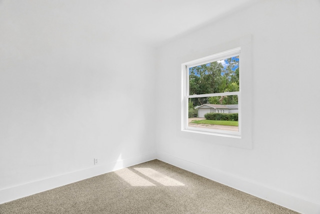 unfurnished room featuring carpet floors