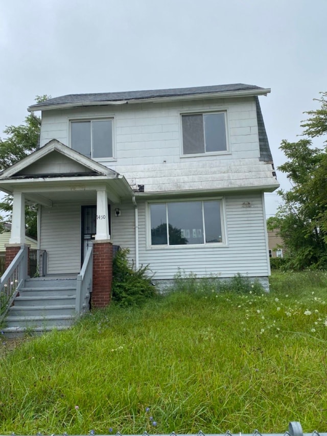 view of front of house featuring covered porch