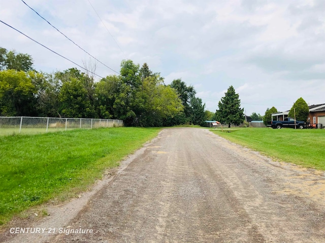 view of road