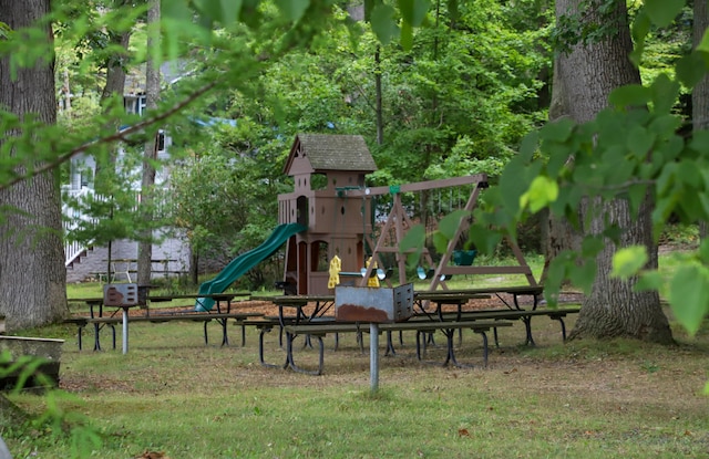 view of play area