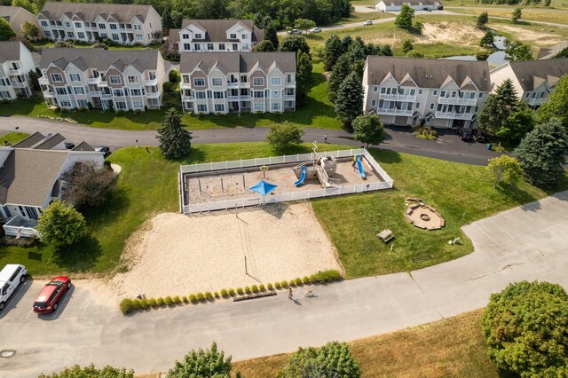 94 Charter Ct, Manistee, MI 49660 - aerial perspective of suburban area