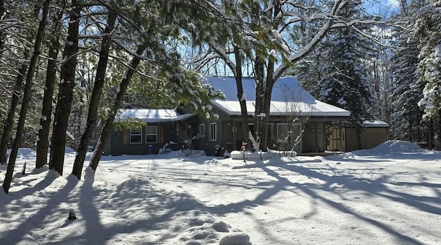 view of front of home