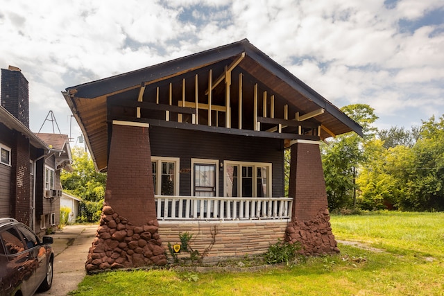 exterior space featuring a porch