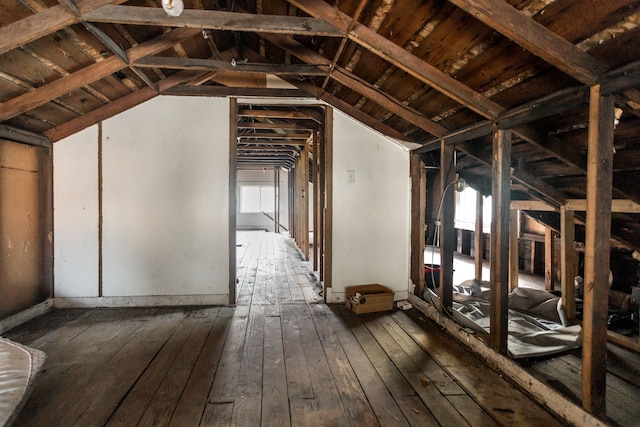 view of attic