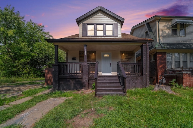 bungalow-style house with a porch