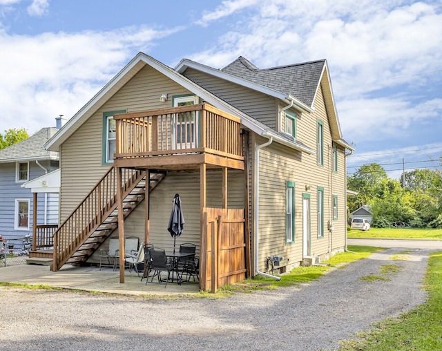 exterior space with a patio