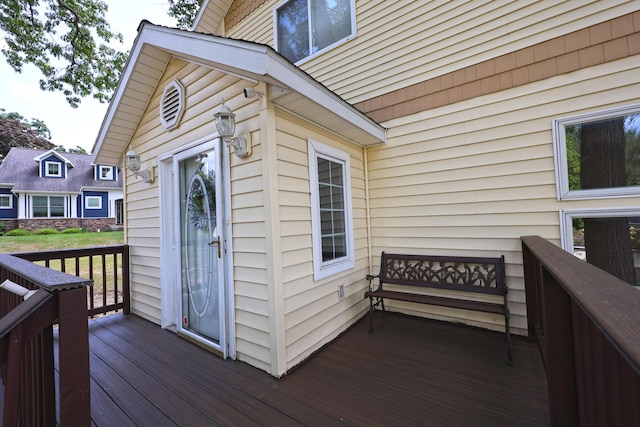 93810 Lake Ct, Dowagiac, MI 49047 - view of wooden terrace