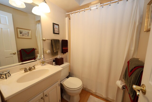 93810 Lake Ct, Dowagiac, MI 49047 - full bathroom with vanity and a shower with curtain