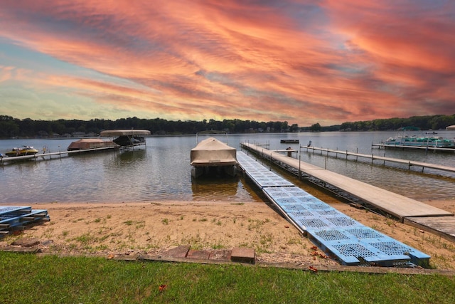 93810 Lake Ct, Dowagiac, MI 49047 - dock featuring a water view