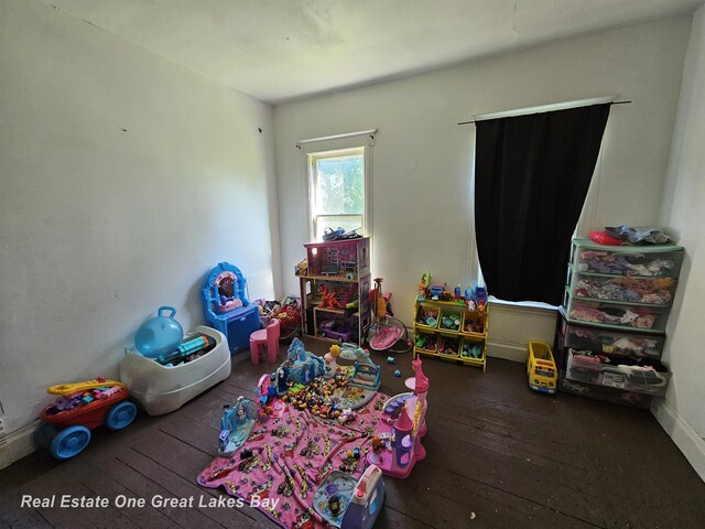 1209 S Fayette St, Saginaw, MI 48602 - rec room featuring hardwood / wood-style flooring and baseboards