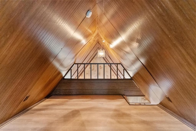 view of sauna featuring hardwood / wood-style flooring