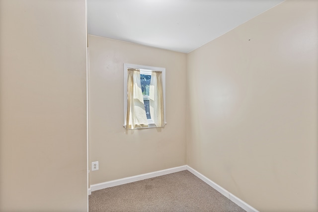 view of carpeted empty room