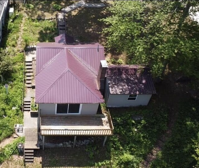 589 E Sidney Rd, Stanton, MI 48888 - view from above of property