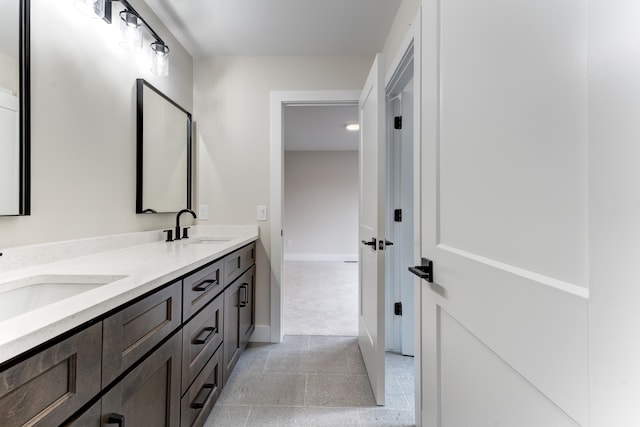 bathroom featuring vanity