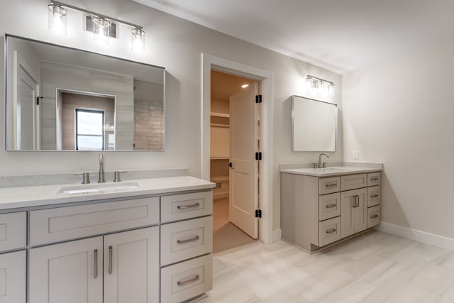 bathroom with vanity