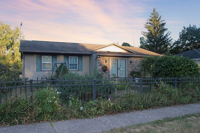 view of ranch-style house