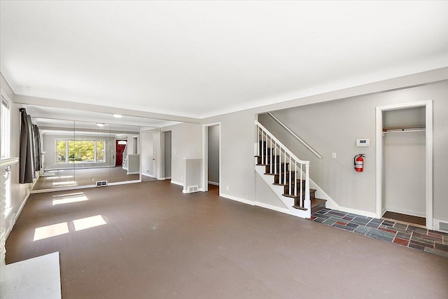 view of unfurnished living room