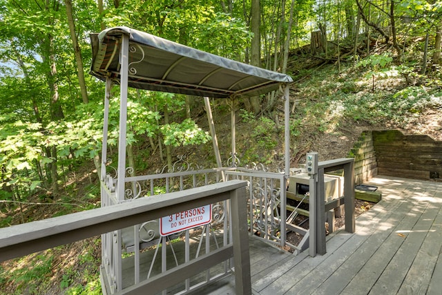 view of wooden terrace