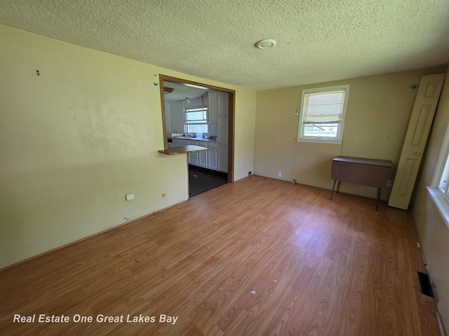 3810 Nicol Dr, Saginaw, MI 48601 - spare room with a textured ceiling and light wood finished floors