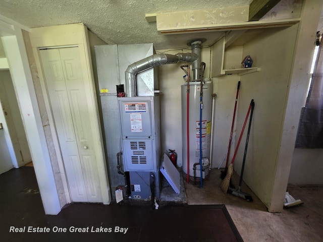 3810 Nicol Dr, Saginaw, MI 48601 - utility room featuring water heater and heating unit