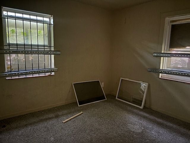 spare room featuring carpet flooring