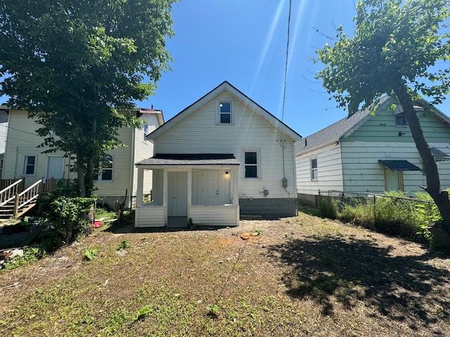 view of rear view of property