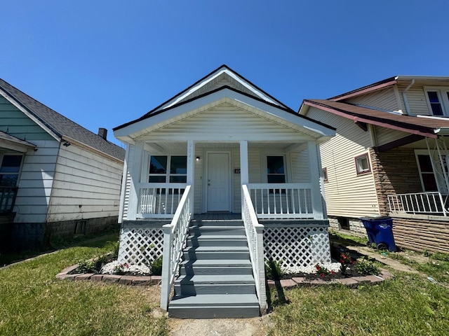 view of front of house with a porch