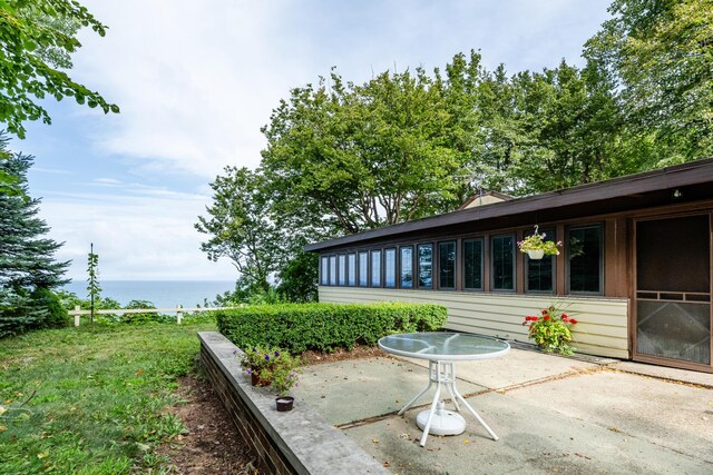5212 Pier Rd, Coloma, MI 49038 - view of patio / terrace featuring a water view
