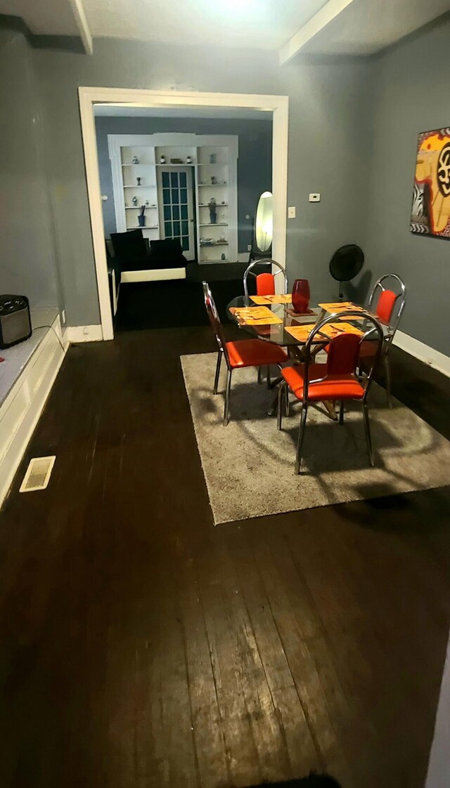 16 S 7th St, Niles, MI 49120 - dining area with hardwood / wood-style floors and baseboards