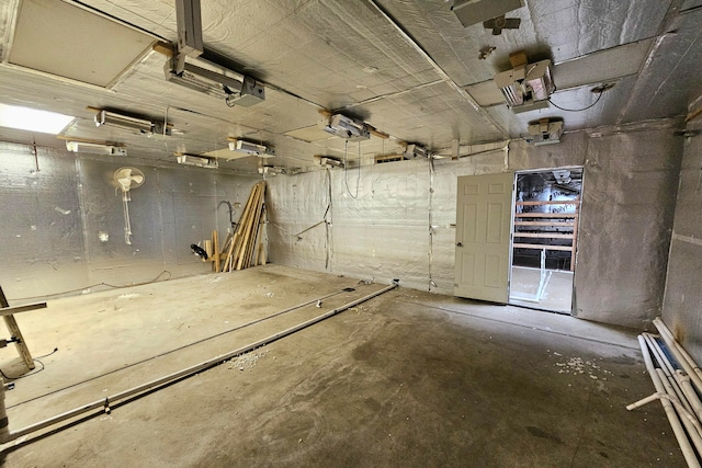 view of basement