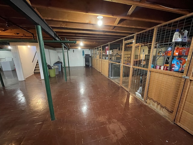 view of basement