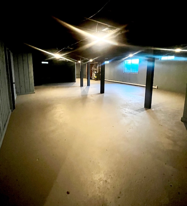 view of basement