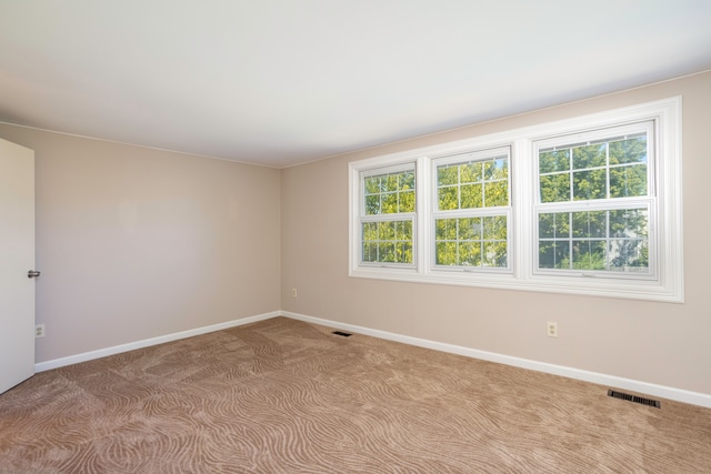 carpeted empty room featuring a healthy amount of sunlight