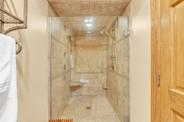 bathroom with walk in shower