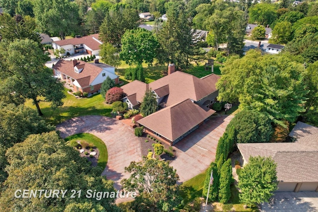 birds eye view of property