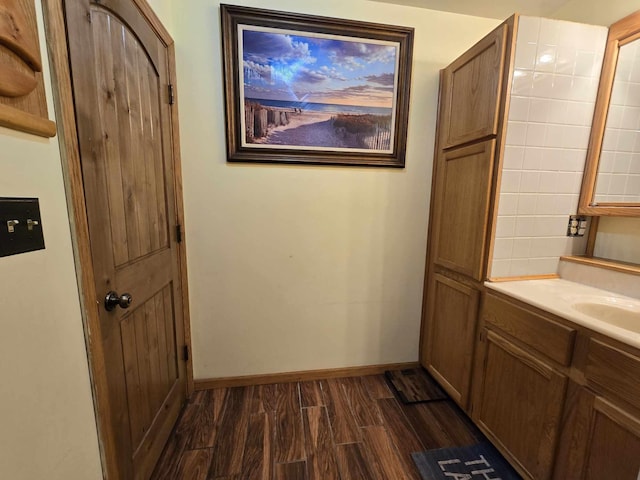 bathroom featuring vanity